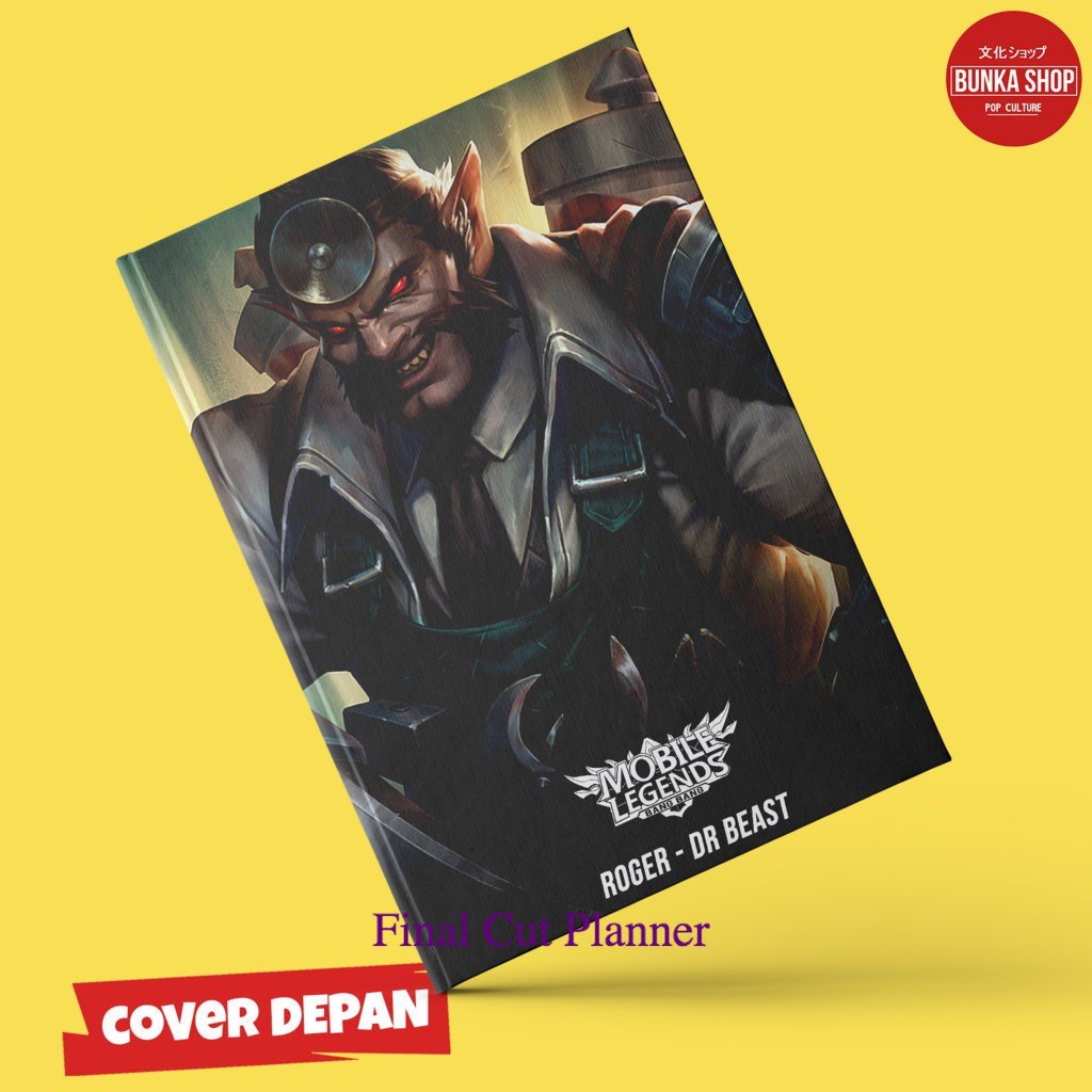 

Note Book Game Mobile Legends Roger Dr Beast Hardcover A5 Buku Tulis Catatan Murah .