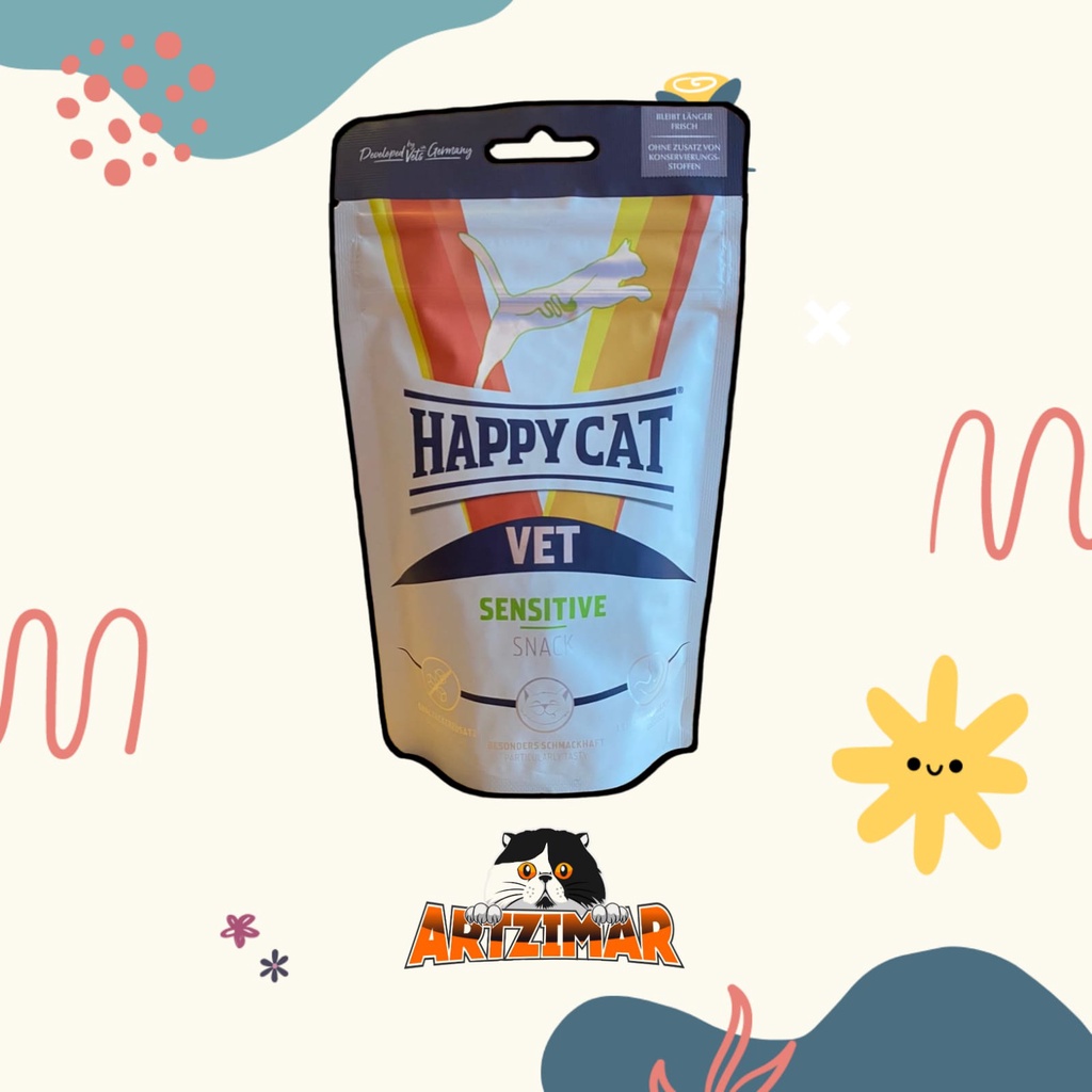 Happy Cat Vet Snack Sensitive 85gr cemilan kucing kering