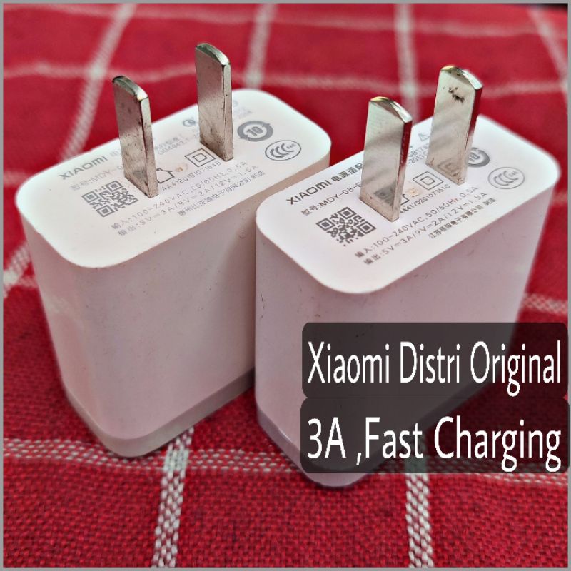 Adaptor Xiaomi Distri 3A Fast Charging MDY-08-ES Original 100% Copotan