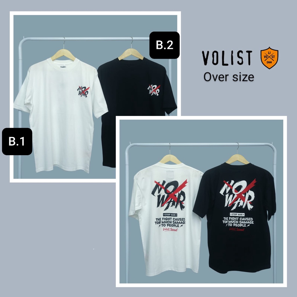 KAOS OVERSIZE TEE VOLIST T-SHIRT KAOS DISTRO