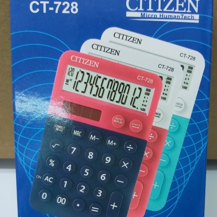 Kalkulator / Calculator CITIZEN CT 728 12 Digit | distshop