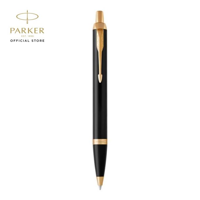 Discount Parker IM Black Gold Trim Ballpoint /ALAT TULIS AESTHETIC/ALAT TULIS SEKOLAH/ALAT TULIS SET