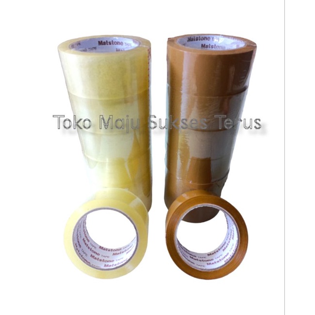 

Lakban Bening Coklat Matstone Kuat Tidak Putus Harga Murah