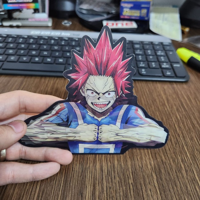 

STIKER 3D MOTION LENTICULAR ANIME - D0138 - Hero Academia - Kirishima