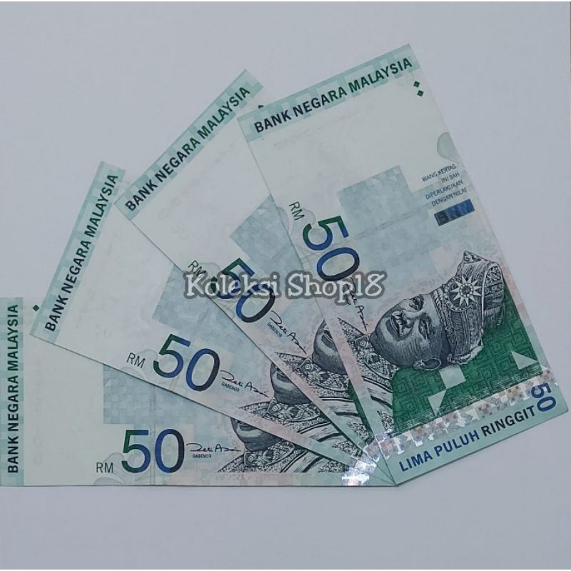 Koleksi Ringgit Malaysia Pecahan 50 Ringgit Old Series