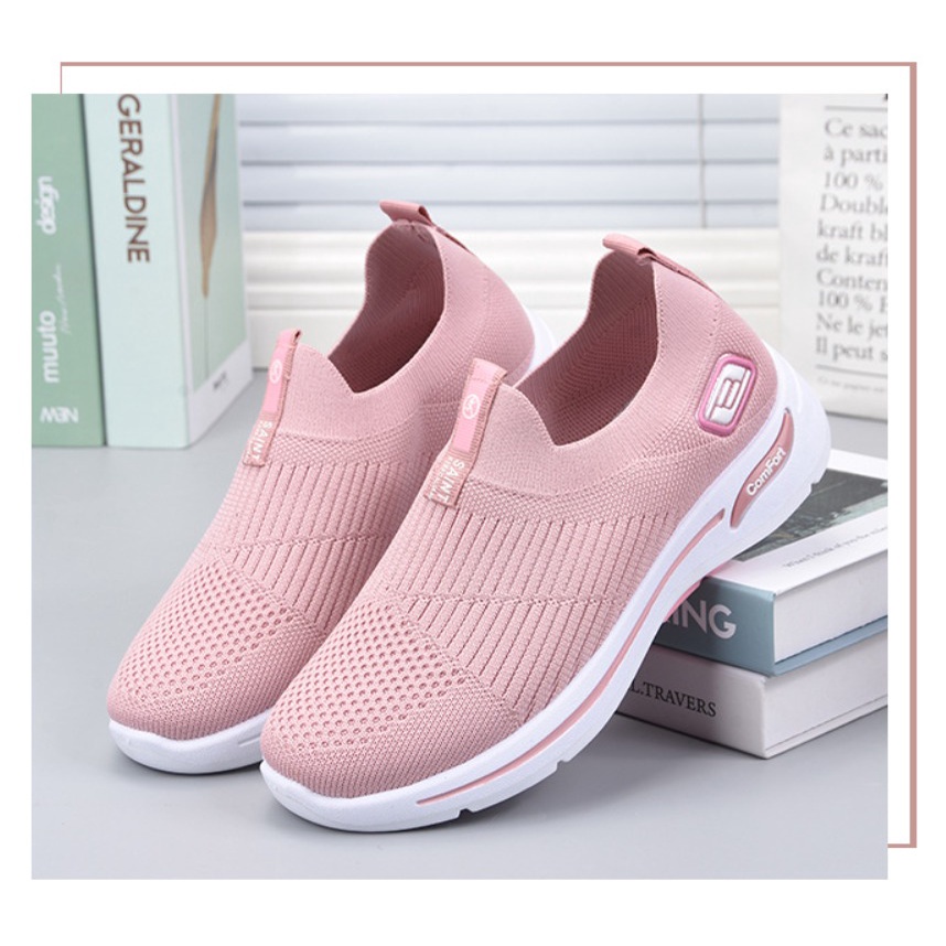 Sepatu Sneakers Wanita Fashion Lari Korea Melar Sport Casual SP060