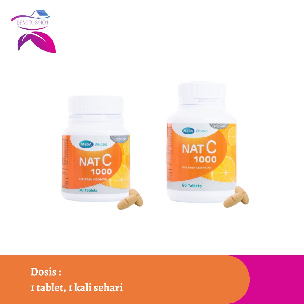 Nat C 1000 mg Mega We Care 30 Tablet &amp; 60 Tablet