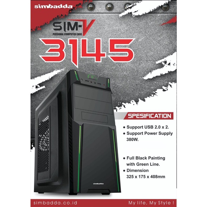 Casing Case / Casing Simbadda Sim-V 3145 With 380W Psu