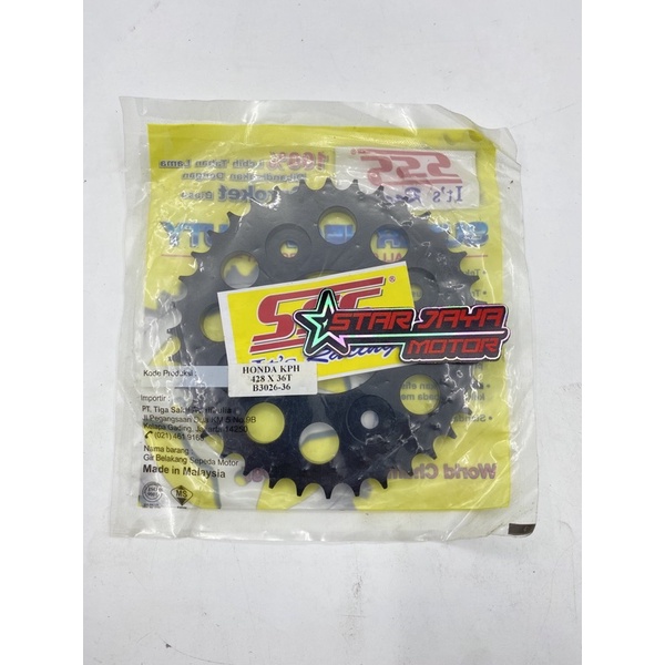 GEAR GIR BELAKANG SSS 428 35 36 37 38 39 40 SUPRA X 125 KARISMA BLADE FU NEW STEEL BLACK