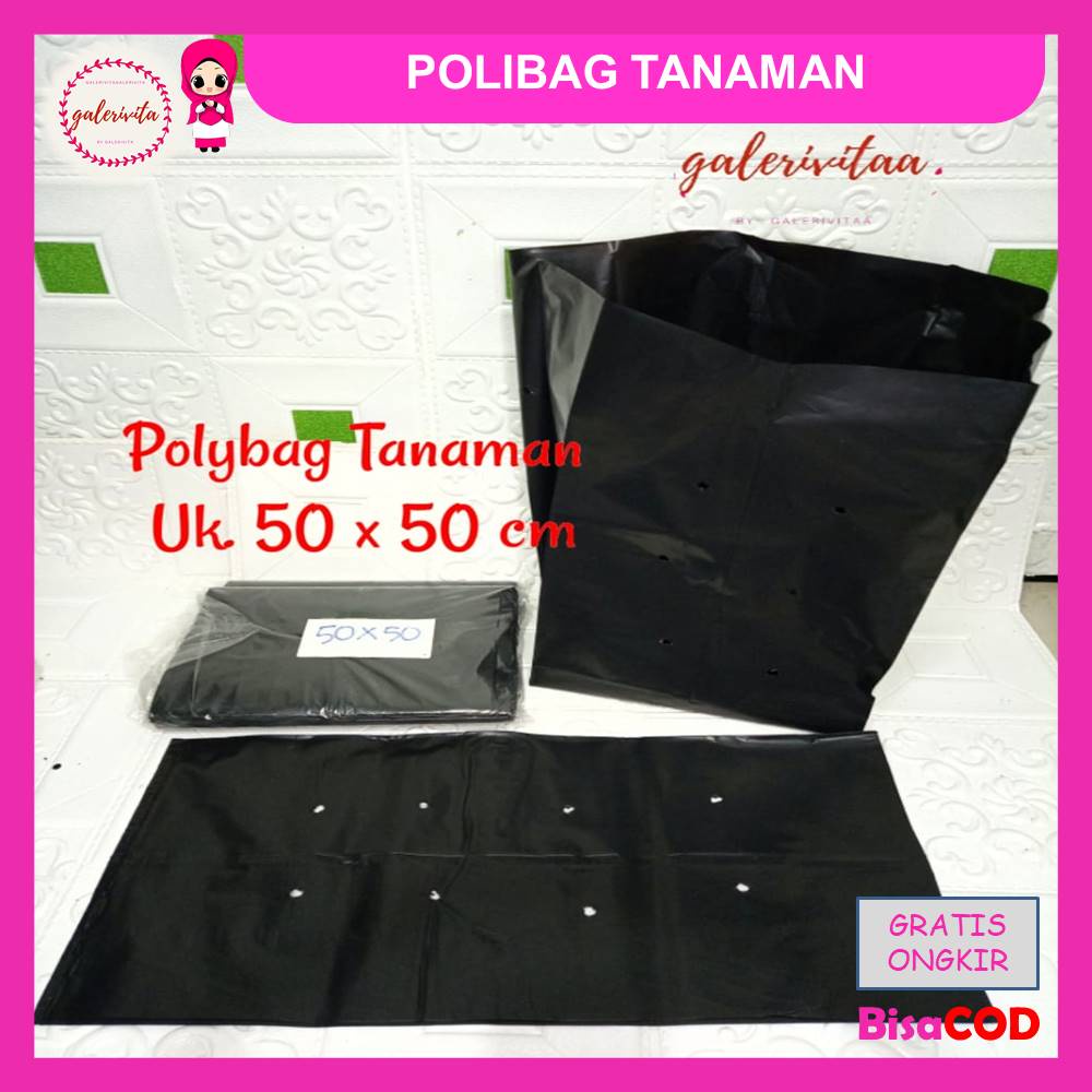 Plastik Polibag Tebal Kecil Sedang Polibek Plastik Serbaguna Berkualitas Polibex Tanaman Tebal Kuat 