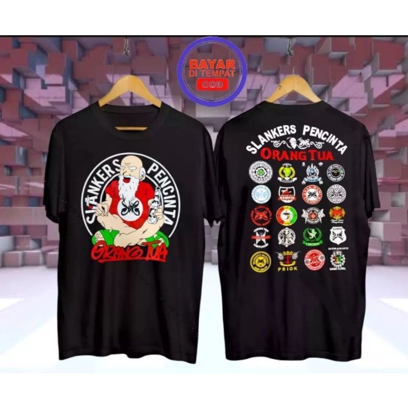 bayar di tempat kaos t-shirt pria motif slankers indonesia kaos distro pria wanita terlaris dan termurah 2022