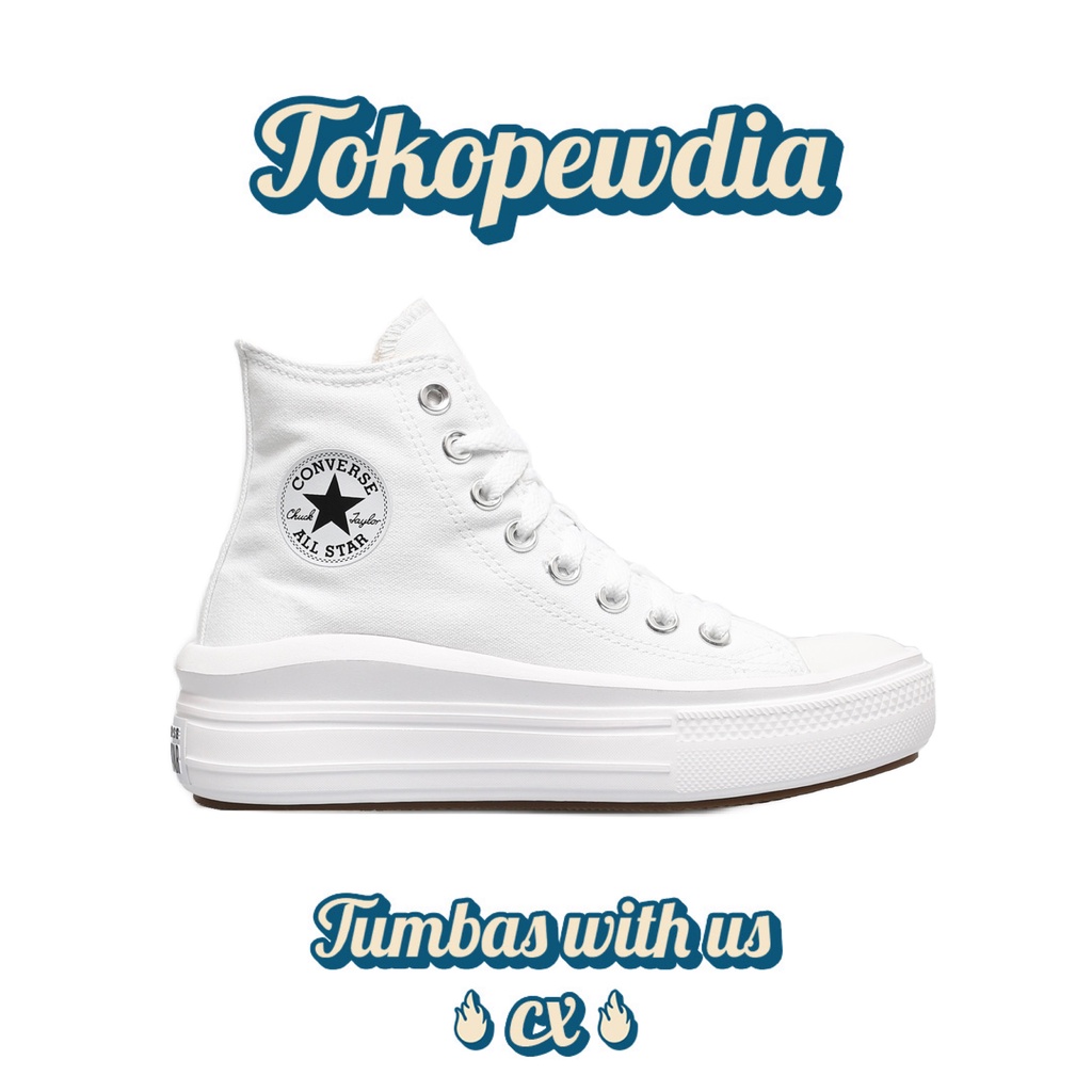 Converse Chuck Taylor All Star Hi Move Platform White