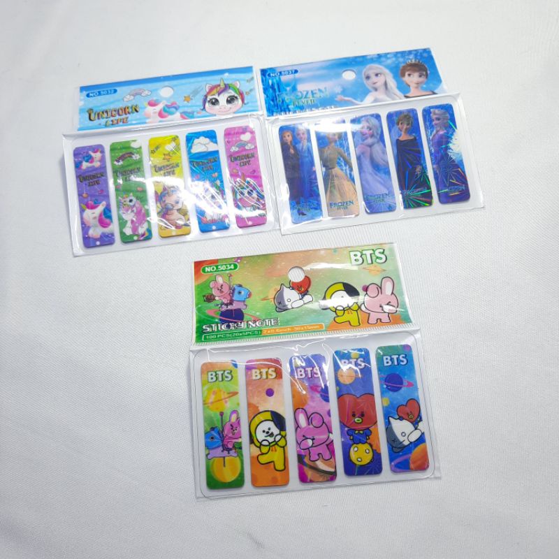 

Pembatas Buku Isi 100 Pcs Penanda Buku Karakter