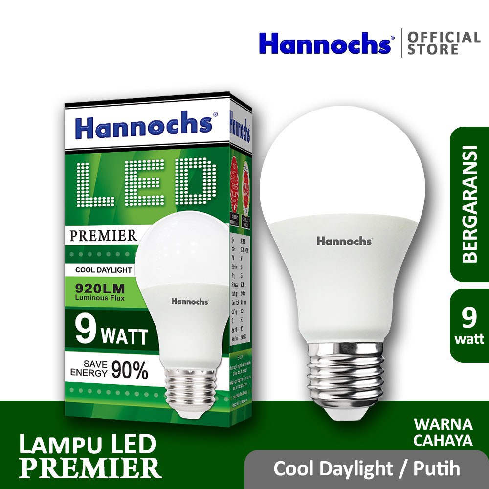 LAMPU LED HANNOCHS PREMIER 9 WATT