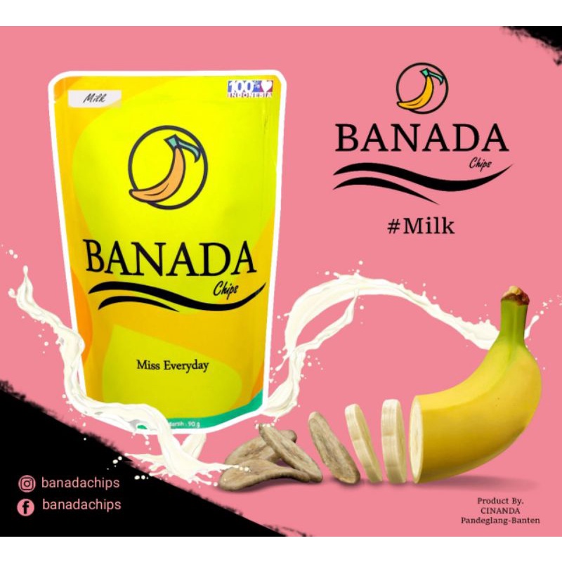 

Banada Keripik Pisang Rasa Milk