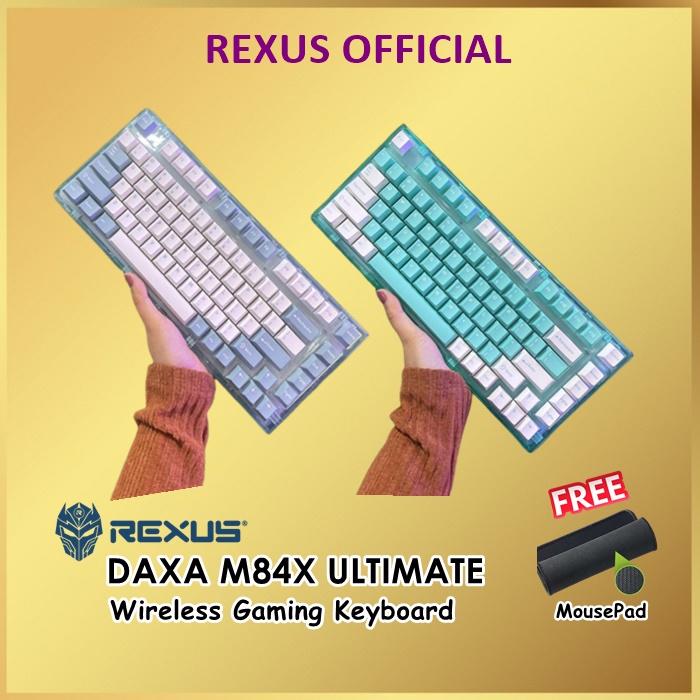 Rexus Daxa M84X Ultimate Wireless Gaming RGB Keyboard M84 X M 84