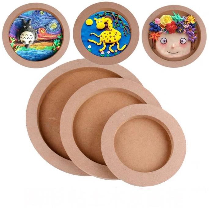 

Bingkai Lukis Bulat Set 3 Pcs Ukuran Kanvas Kayu Set Painting Melukis