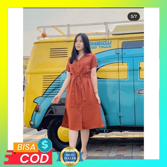 Baju Dress Pesta Natal Wanita Style Korea Trend Kekinian Terbaru 2021 Dress Kondangan Remaja Dewasa 