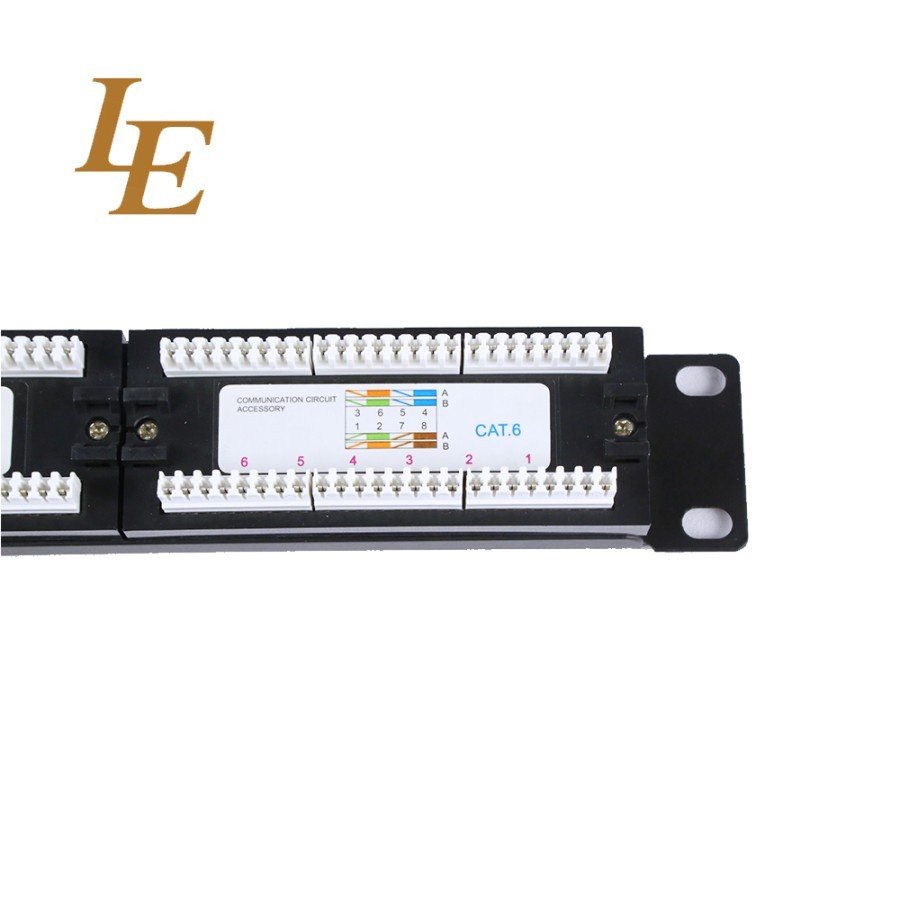 patch panel 24port cat6 rj45 rackmounted