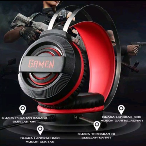 HEADPHONE GAMEN GAMING GH1000 NOISE CANCELLATION WIRED
