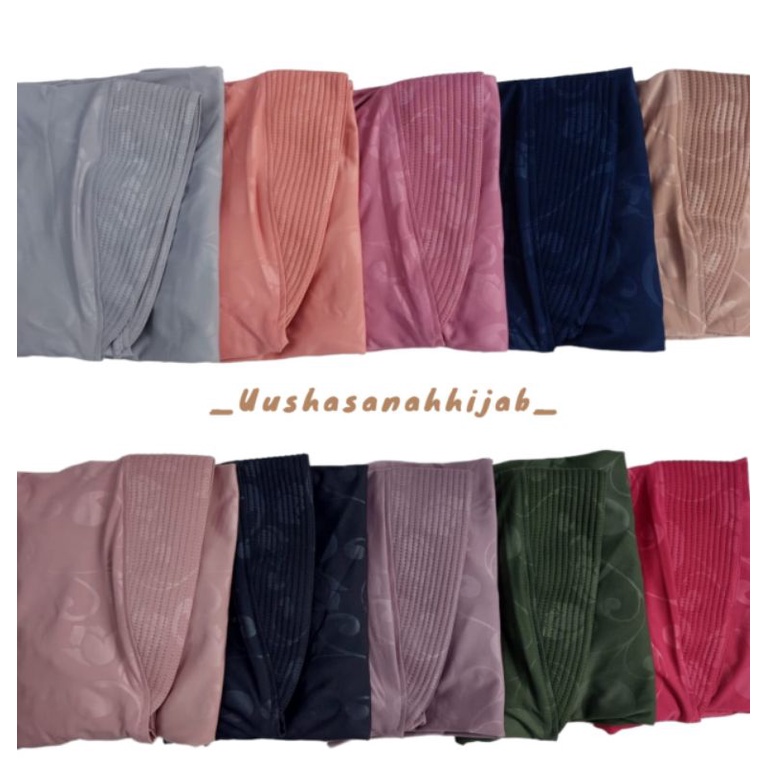 [ Ori Fals ] HAFISAH ••hijab pet serut••bergo hamidah••hijab instan jersey tulip 3d