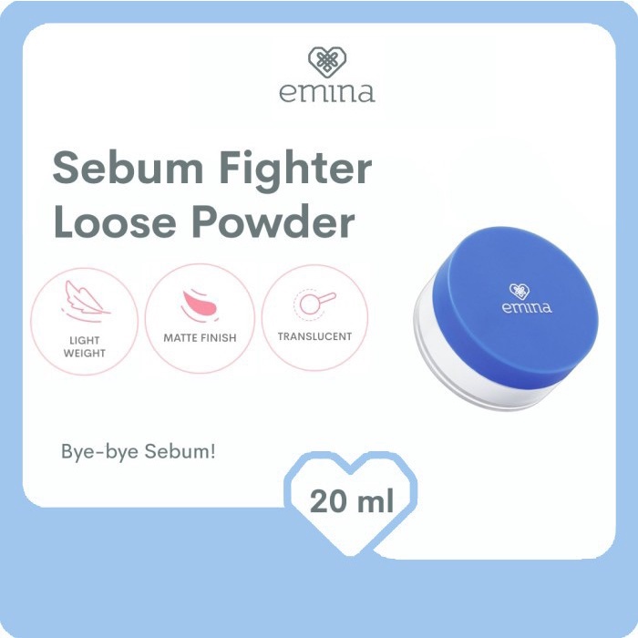 EMINA Solusi Jerawat Ms Pimple Acne Series Sebum LOOSE Powder ( Bedak Jerawat )
