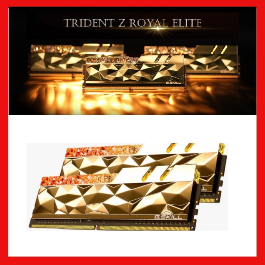 RAM PC GSkill Trident Z Royal Elite 16GB DDR4 2x8GB 5066Mhz PC41000 G