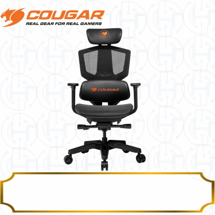 COUGAR ARGO ONE Black Gaming Chair Adjustable Mesh Seat, Backrest 3D