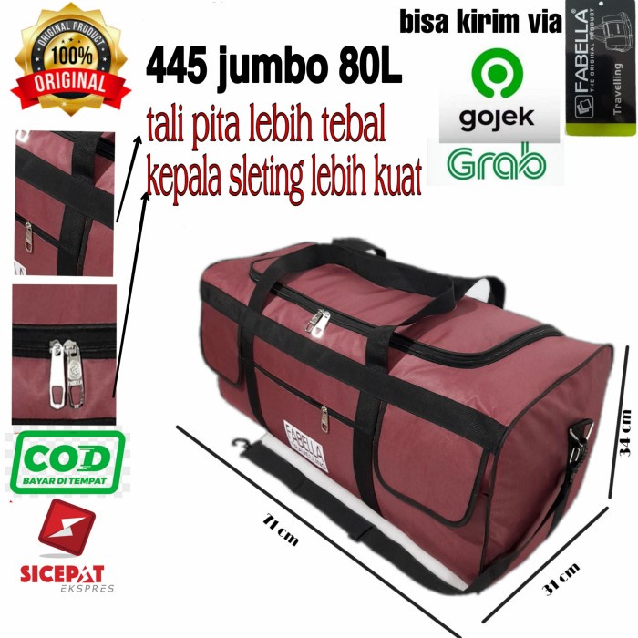 TAS PAKAIAN BESAR FABELLA TAS MUDIK TAS PAKAIAN JUMBO TAS JINJING