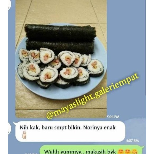 

Action Now--Nori sushi isi 5s murah halal bahan sushi kimbap bento rumput laut seaweed