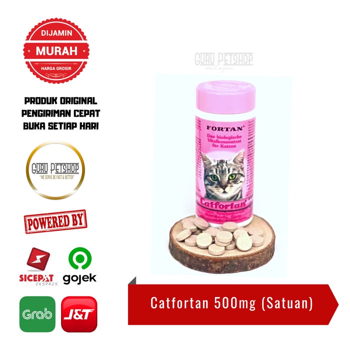 Fortan Catfortan 500mg Satuan Multivitamin Kucing Penambah Nafsu Makan