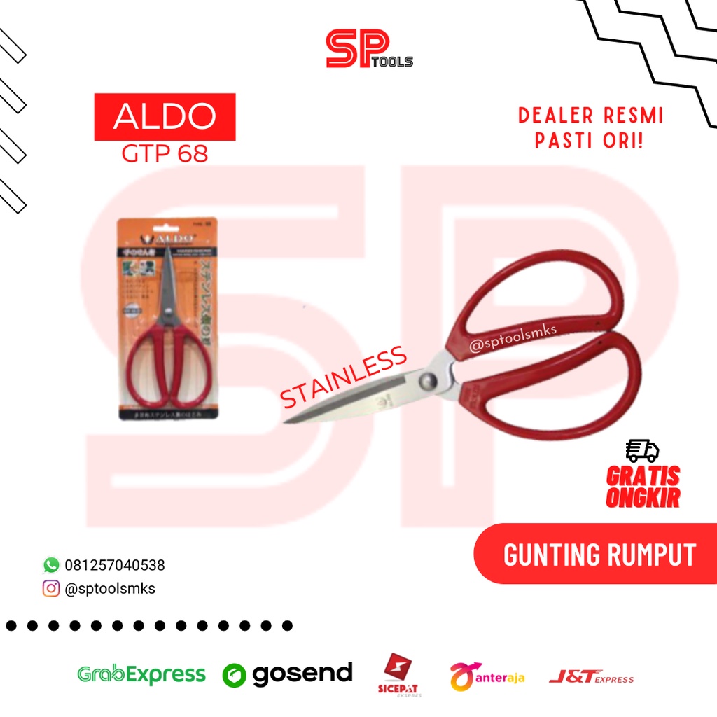 

GUNTING SERBAGUNA / GUNTING KODOK STAINLESS STEEL ALDO GTP68