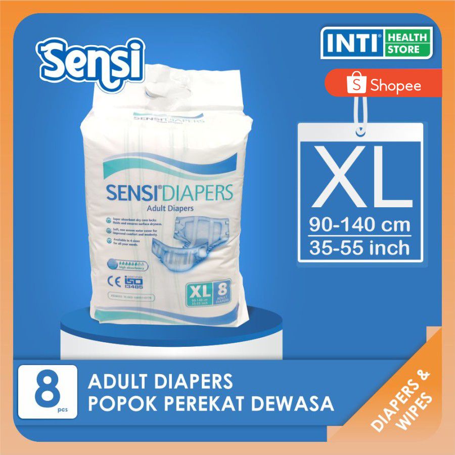 SENSI Adult Diapers | Popok Perekat Dewasa | XL8