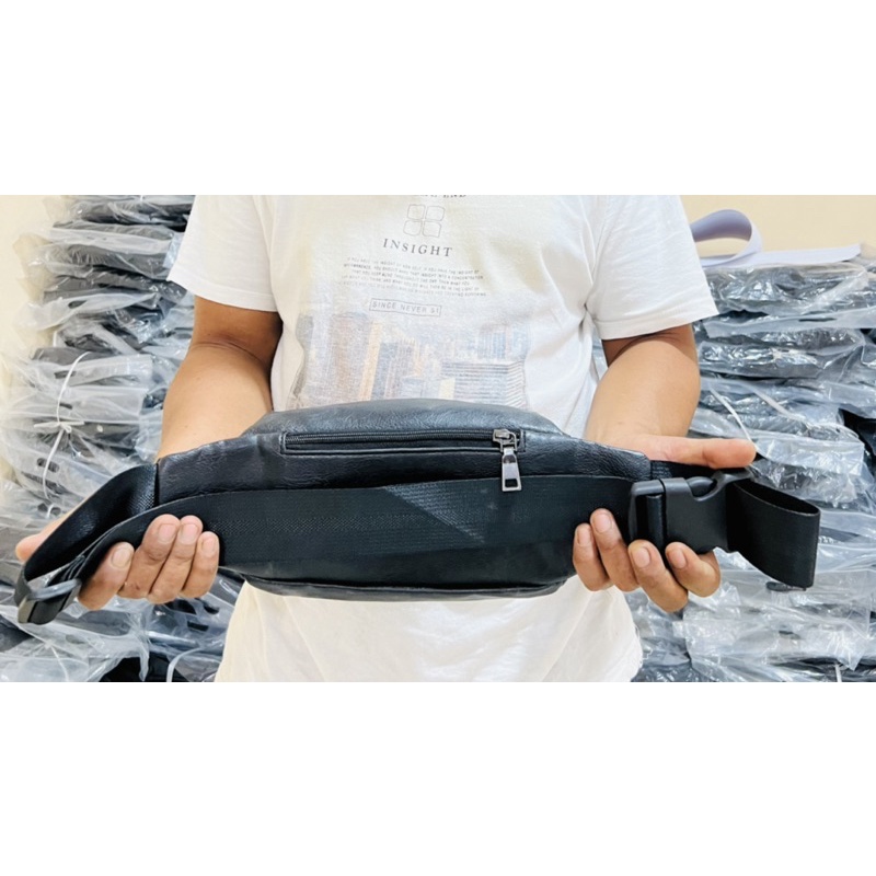 Tas Pria Tas Selempang Kulit Bahan Kulit PU Leather Terbaru Waistbag Tas Pinggang Waterproof