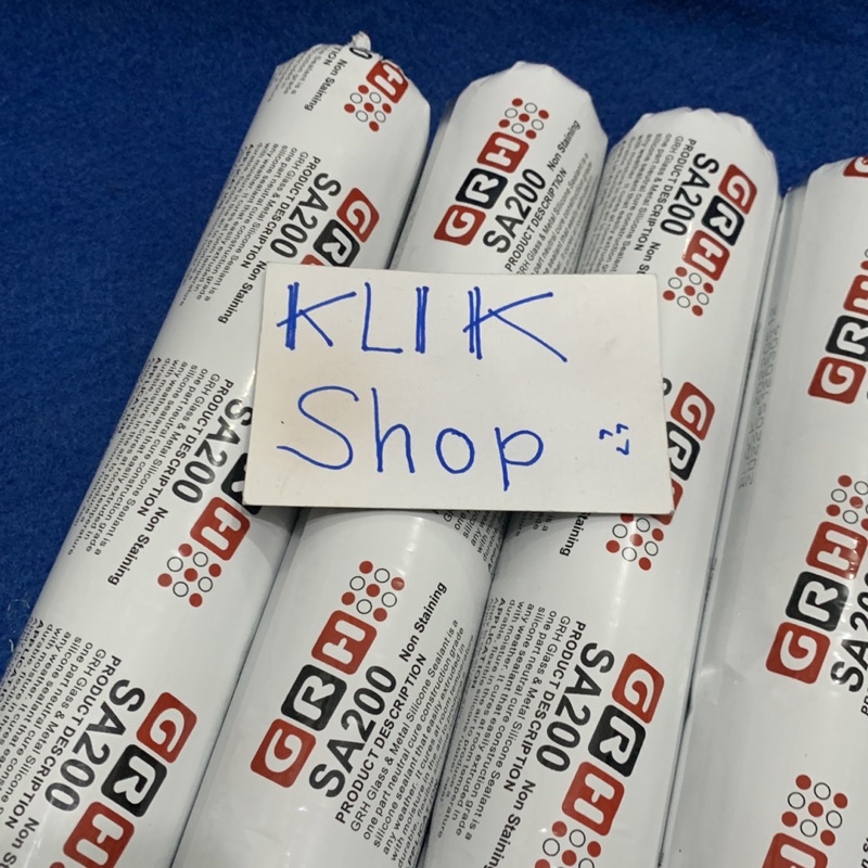Silent sosis / Sealant / Lem Kaca Netral (Non Asam) GRH SA200 Kualitas Premium
