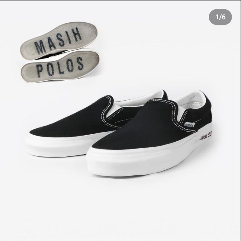 Sepatu Slip-on NoBrands Footwear BW AMP