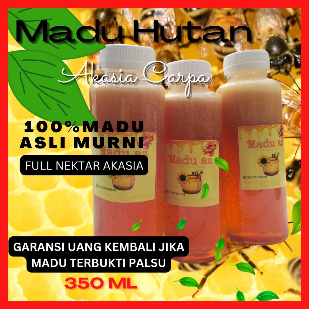 

Madu Hutan Nektar Akasia Carpa Asli Murni 100% Alami Tanpa Campuran