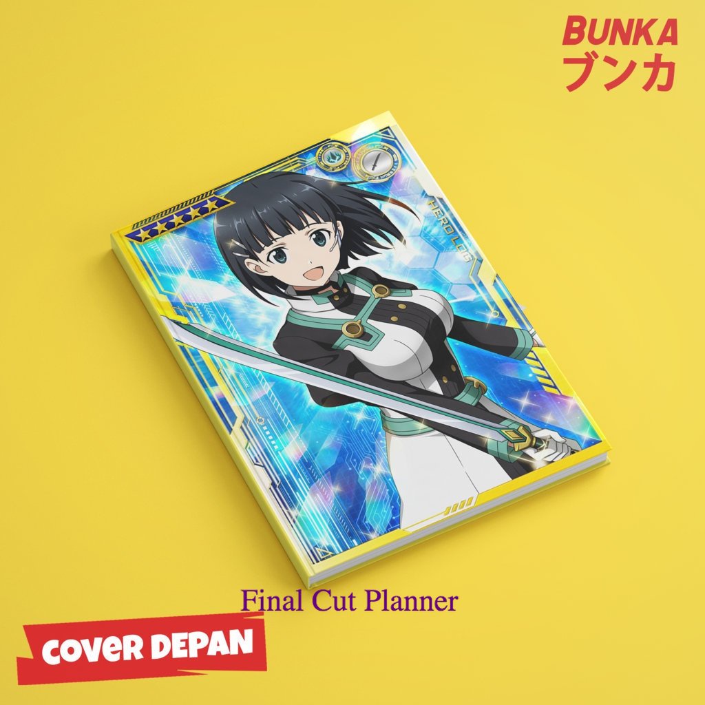 

Notebook Anime Sword Art Online Kirigaya Suguha Hardcover A5 Buku Tulis Catatan Notes Agenda Planner Jurnal .