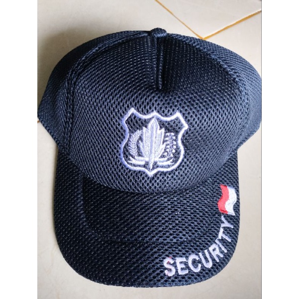 TOPI SATPAM SECURITY/WARNA BIRU