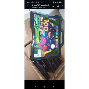 

RK crayon pascola 100 warna oil pastel box hitam