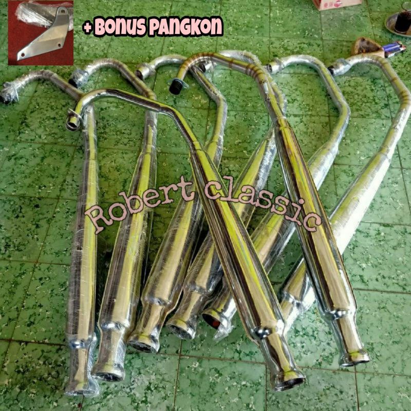 KNALPOT CB 125 CORBI BEDEL PLOR/by robert classic