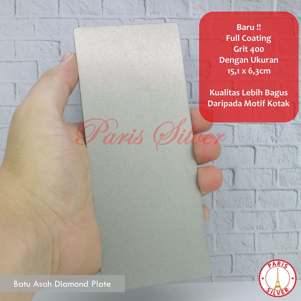 New Batu Asah Pengasah Pisau Diamond Stainless Steel Diamond Plate Intan Berlian Penajam Pelat Plat