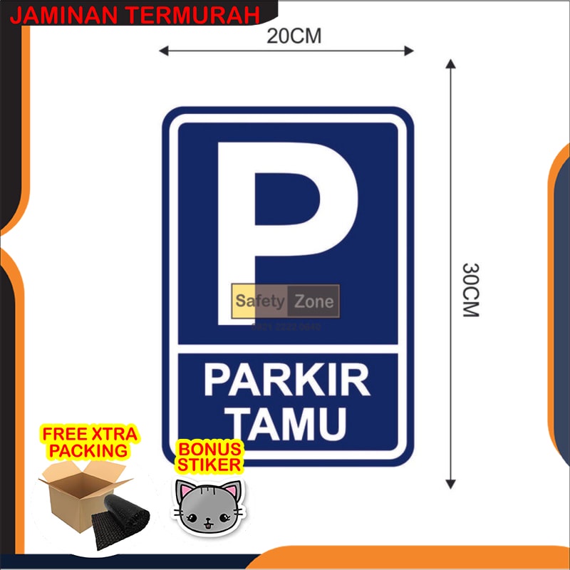 Jual Promo Sign K3 Rambu Safety Parkir Tamu Parkir Khusus Tamu