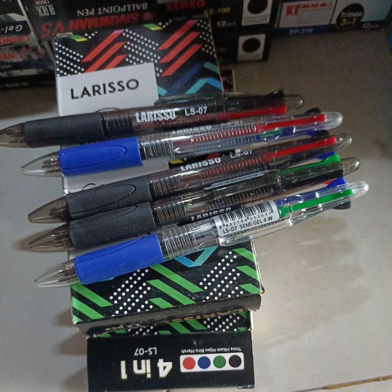 

larisso 4 in 1 4 warna bolpoin pulpen ballpoint pena balpoint ink pen bolpen