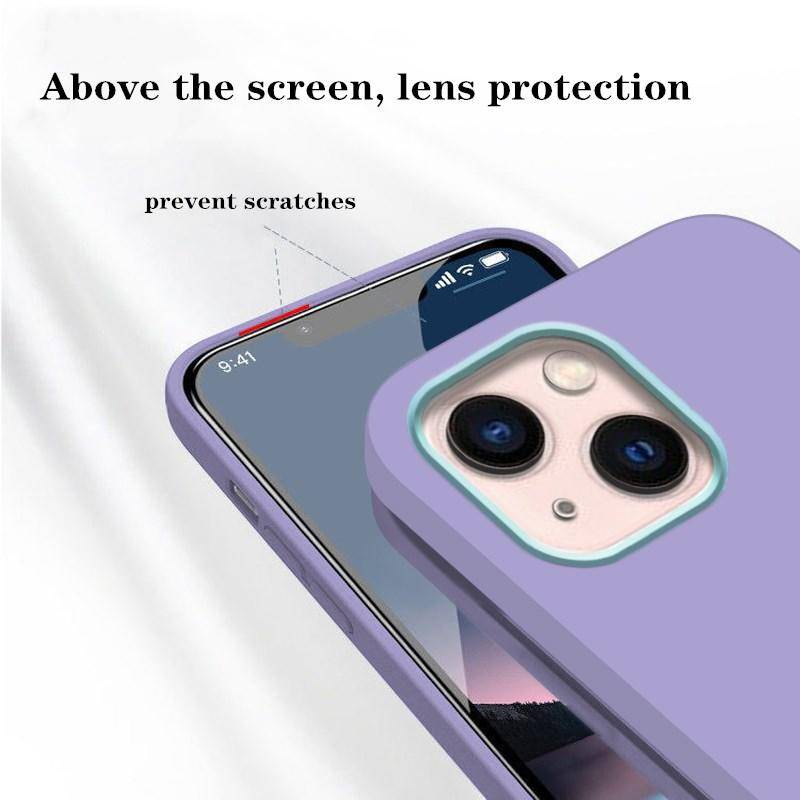 Case Pelindung Bahan Silikon Cair Anti Pecah Untuk iPhone 11 Pro MAX X XS MAX XR 7 8 6 6S Plus SE 2022 2020