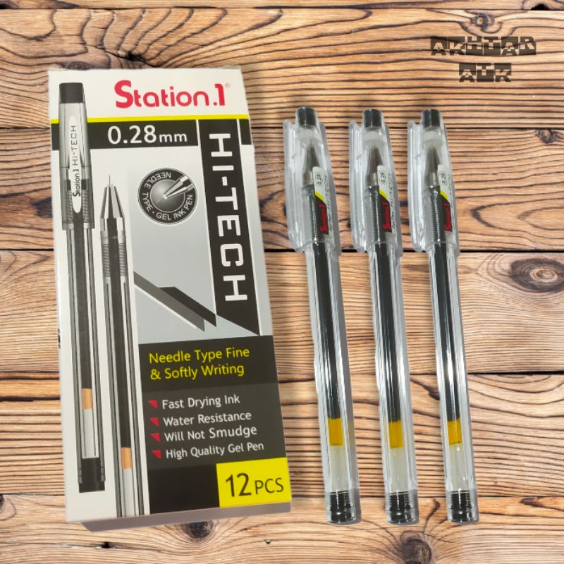 

Bolpen Hi-Tech Station 0.28 Hitam
