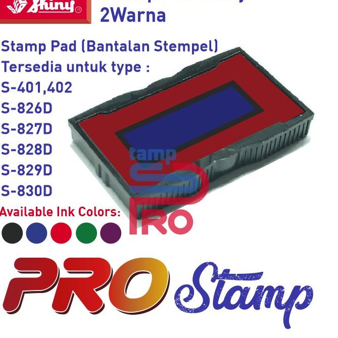 

Model Baru Replacement Ink Pad Shiny / S-401, S-826D, S-827D, S-828D, S-829D, S-830D TANPA WARNA . .. . ..