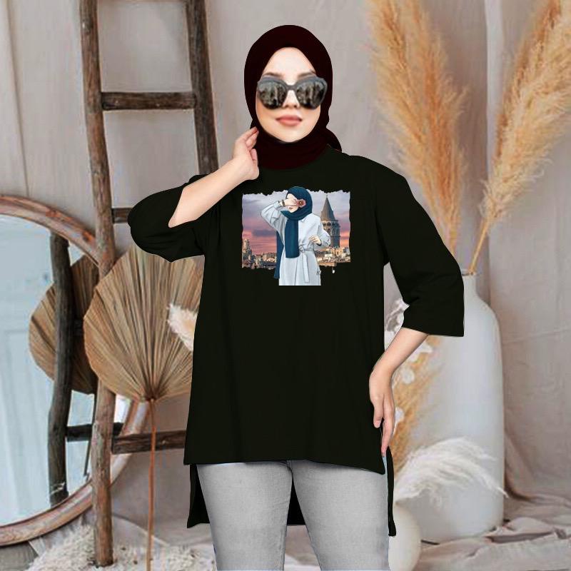 FC- TUNIK BASIC OVERSIZE WANITA HIJAB'S VARIASI 070 DTF