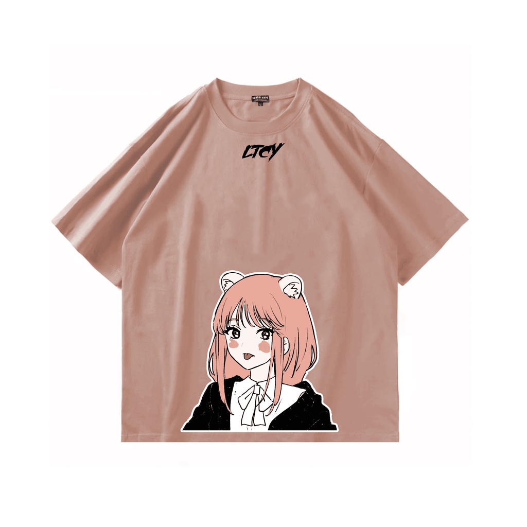 [ OVERSIZE ] LETTUCY BAJU KAOS MOTIF KAWAI