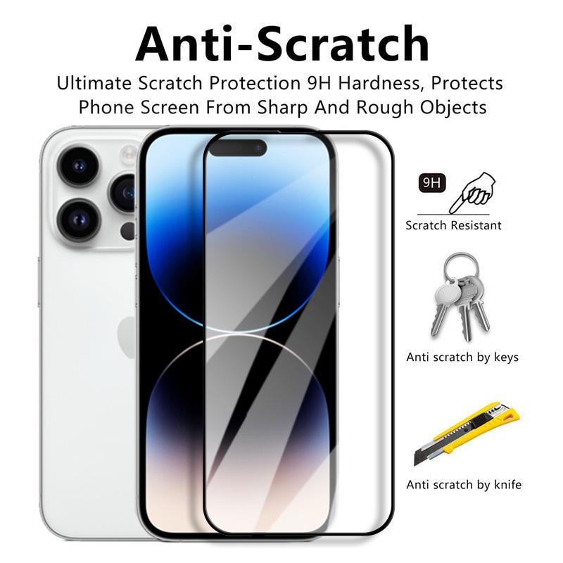 Pelindung Layar Tempered Glass 2.5D Untuk iPhone 14 Pro 14 Pro Max 14 Pro Max